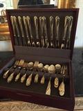 Gold Plated Flatware Set