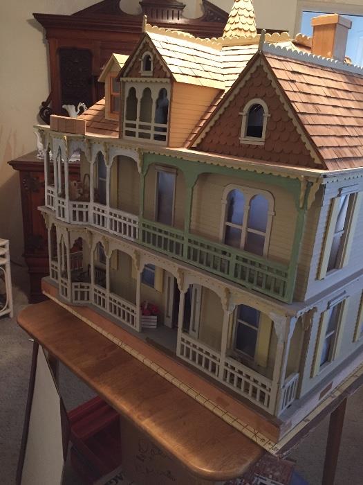 Large Dollhouse with Furniture