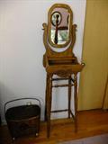 Tall Oak Saving Mirror & Stand