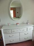 White Dresser w/Mirror