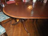 Detail of Mahogany Dining Room Table