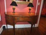 Antique English Bowfront Sideboard