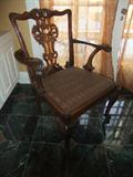 Detailed Carved Back Chair
