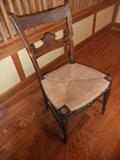 Rush Desk Chair - 19th Century
