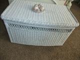 White Wicker Trunk
