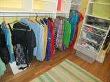 Lots of designer clothes