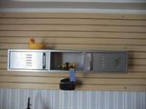 Metal wall shelf