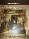 Russian Ballerina Oli Painting.
Painting within a Painting.