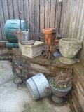 Lots of out door items, Compost Container,etc.