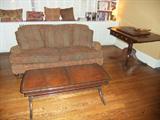 Lee Sofa,
Leather Top Coffee Table