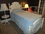 Cute White Twin Bed