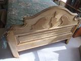 Antique High Back Bed,
Detail of Footboard
