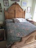 Antique High Back Bed