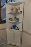 White Corner Cabinet