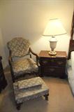Antique Arm Chair and Stool,
Nice Pair of Night Stands