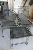 Wrought Iron Patio Set,
Wrought Iron stack Tables