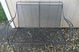 Wrought Iron Patio Bench