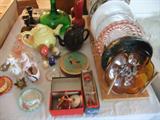 Teapots, Plate Collection, etc