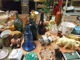 Old Bottles, old Easter Items, etc