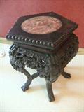 Unique Hand Carved Plant Stand/Stool