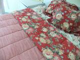 Red Floral Queen Bedding
