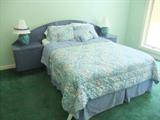 Laminate Bed, Queen Size Headboard & Night Stands