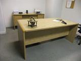 Office Desk & Matching Credenza