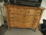 Oak Curve Front Dresser