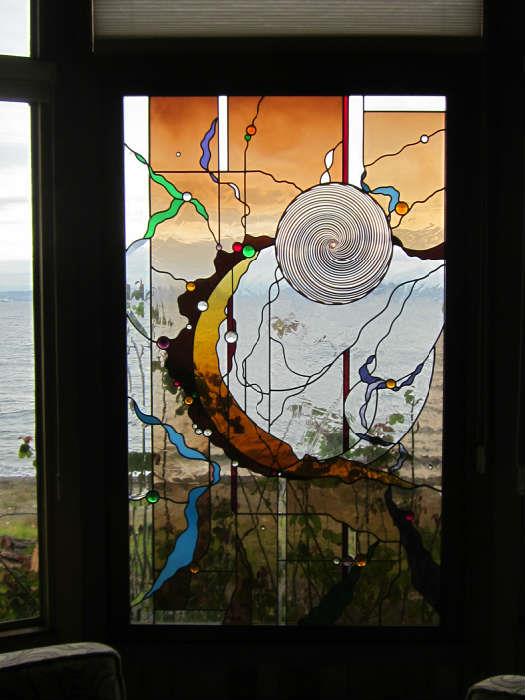 Julie Hews-Everett Removable Stained glass