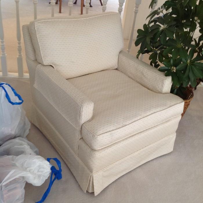 White Upholstered Chair $ 80.00