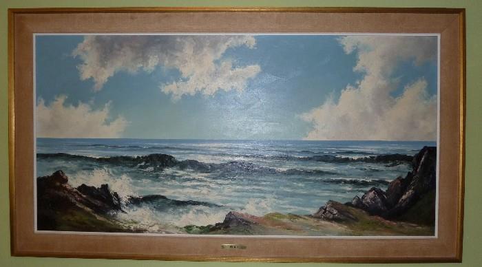 Joset Froid Original Seascape Oil Painting Vienna Austria