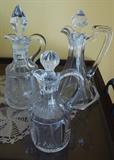 Crystal Glass 2 Cruets
