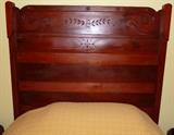 Antique Victorian Eastlake Highback Bed Double Size