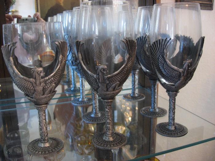 Myths & Legends pewter goblets - Egyptian goddess Isis