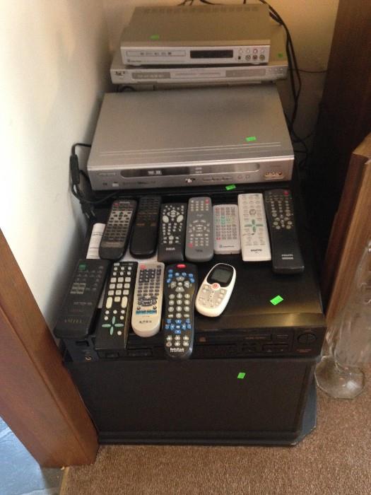 electronics, DVD players, VHS players, Receivers 