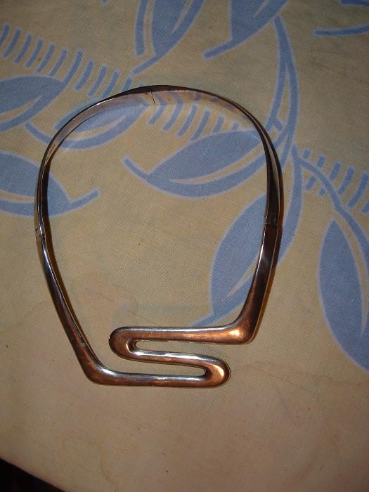 Nice sterling choker - vintage Mexican