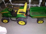 John Deere Riding Tractor w/Wagon (toy)