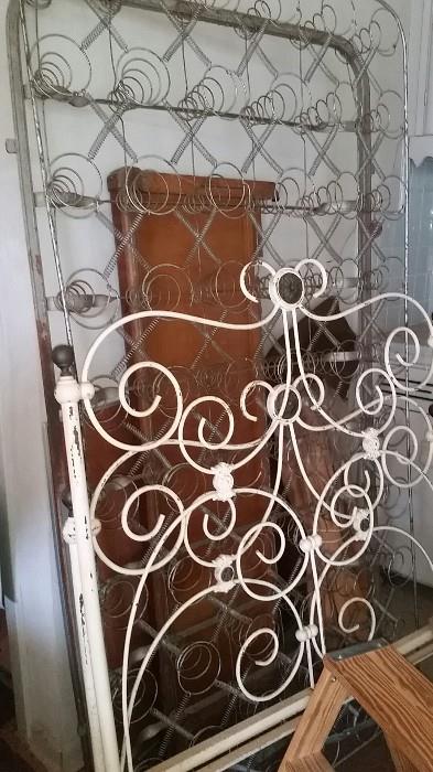 Antique wrought iron bed, so beautiful