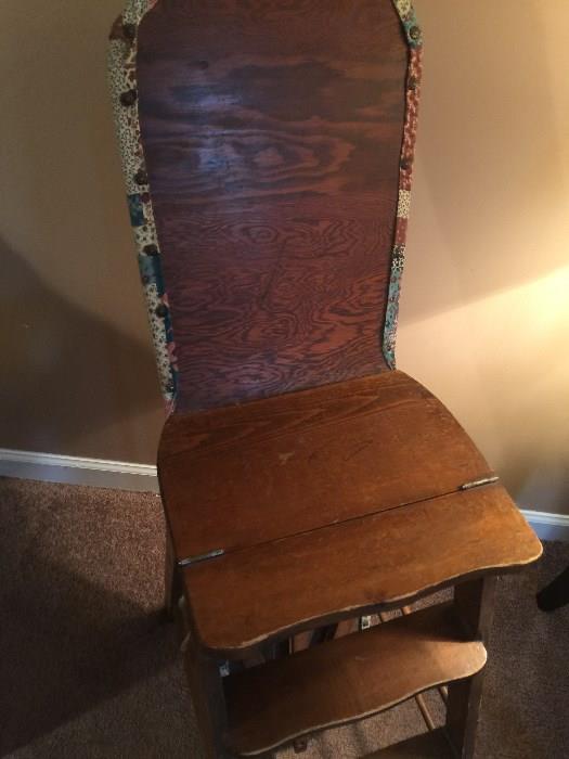 Vintage Ironing Board Chair Ladder