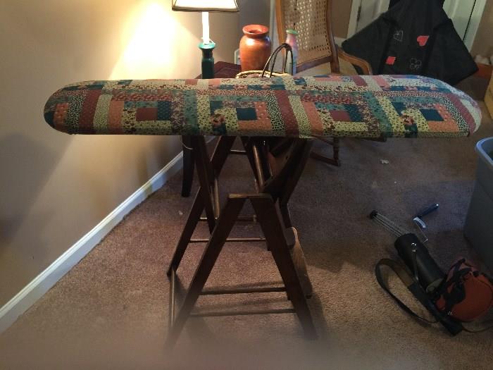 Vintage Ironing Board Chair Ladder