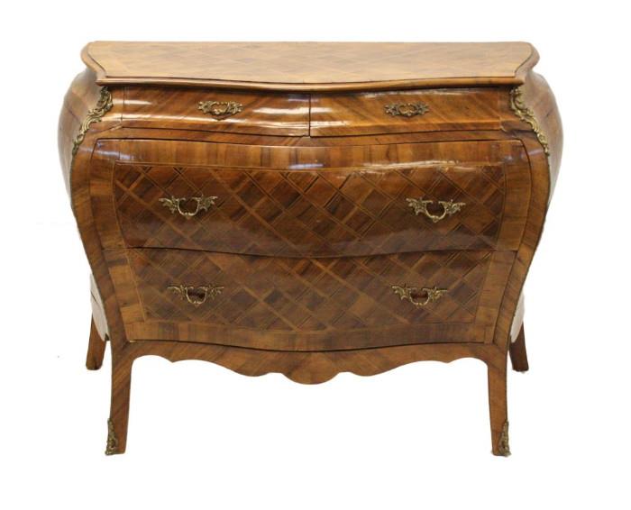 Bombay Chest w/ Marquetry Inlay
