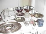 Silverplated serving pieces