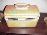 Samsonite luggage--three piece set plus cloth bound luggage from the 30s