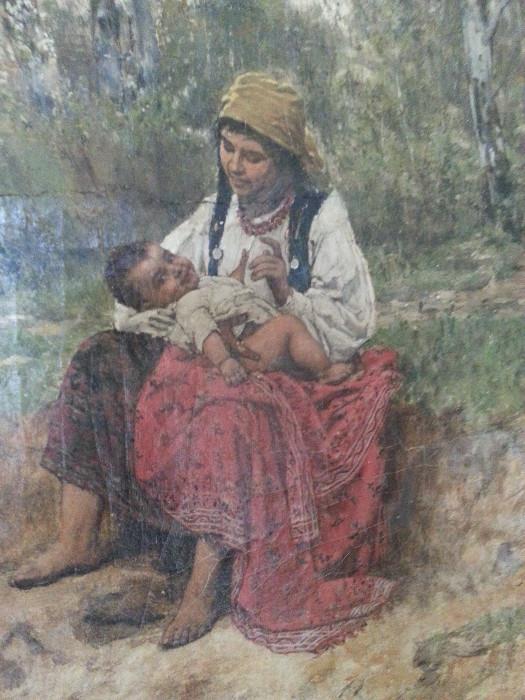 Rare Franciszek Streitt (1839-1890 Poland) framed painting