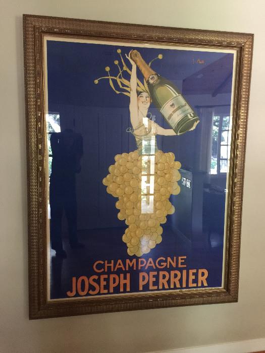 vintage french champagne poster