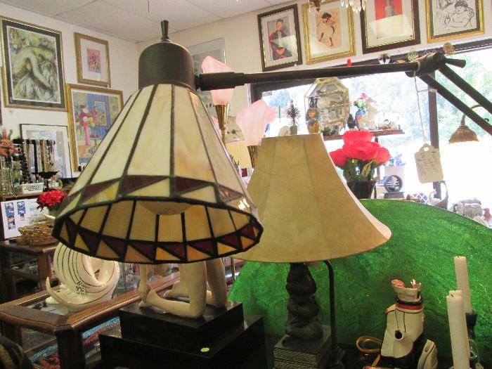 vintage swing arm lamp