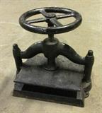cast iron book press