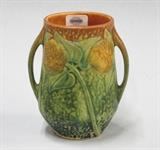 Roseville pottery 5" vase, "Sunflower" pattern, #513