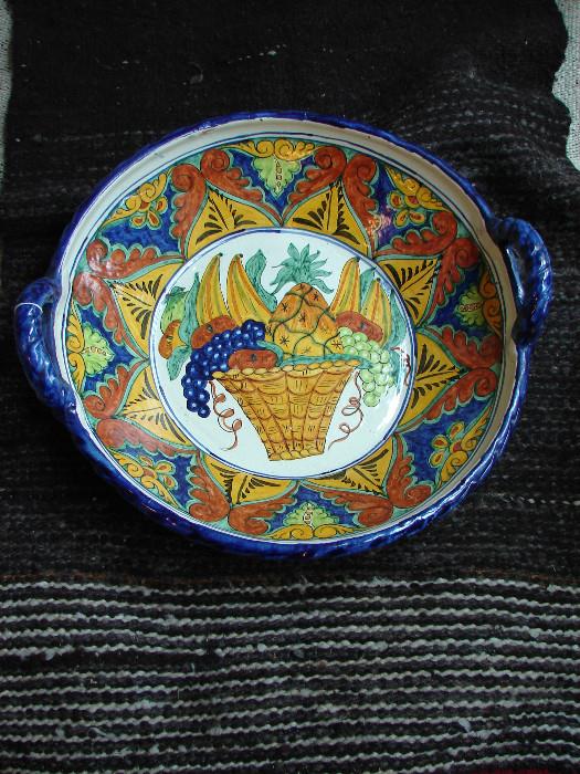 Talavera pottery large serving bowl