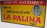 50s La Palina Cigar Framed Sign